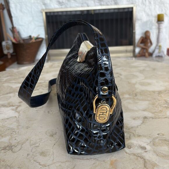 Vintage Due Fratelli Crocodile Leather Shoulder Bag Made in Canada - Picture 6 of 13